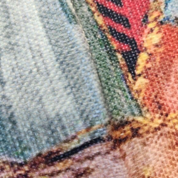 4x Christmas Nativity Scene Holy Night Canvas Pillow Covers Plaid Red White New - Picture 10 of 14